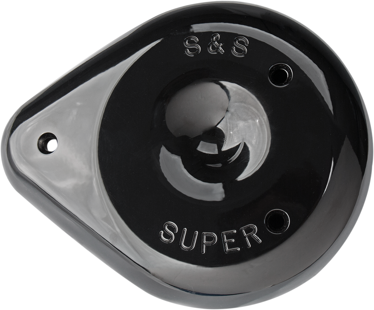 S&S Air Cleaner Cover | Teardrop Air Cleaner Cover - Gloss Black