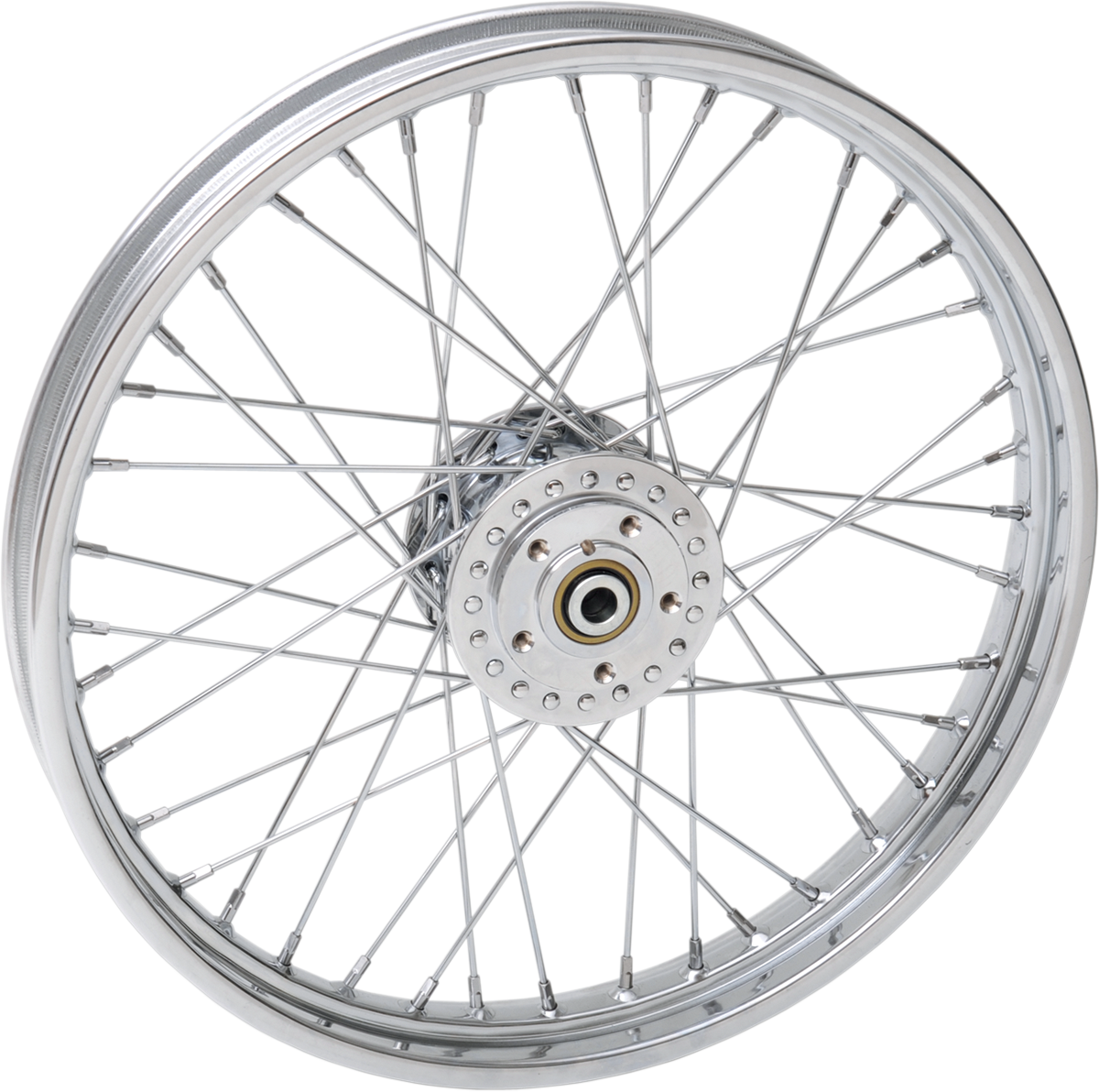 Replacement Laced Wheel | Wheel - Laced - 40 Spoke - Front - Chrome - 21x2.15 - '78-'83 Sportster/Fat Bob